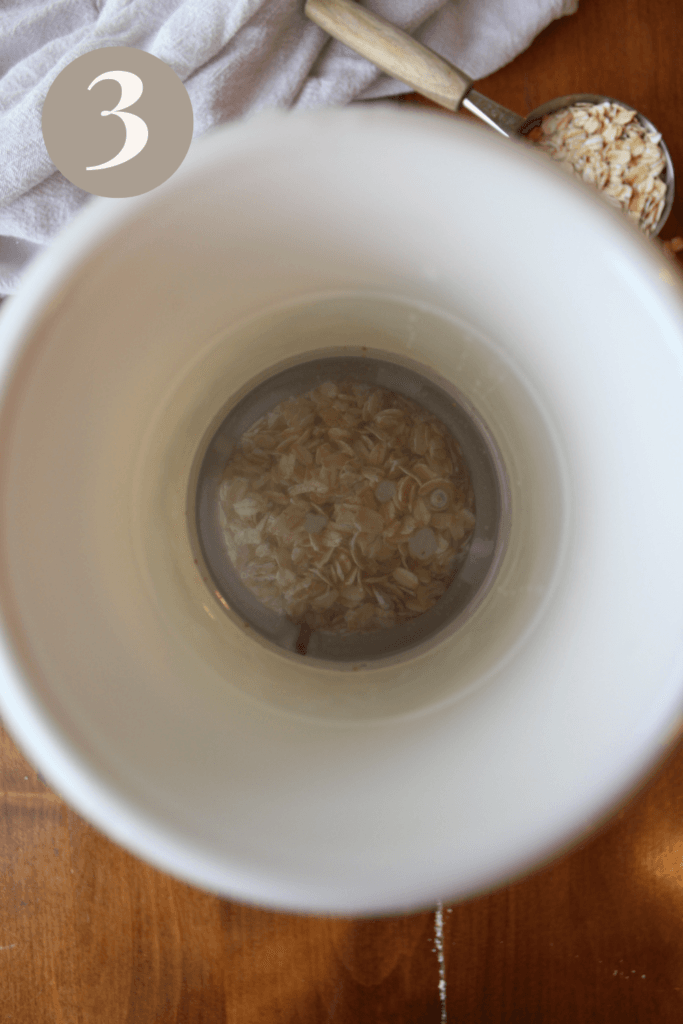 Oat piece of machine placed inside water.