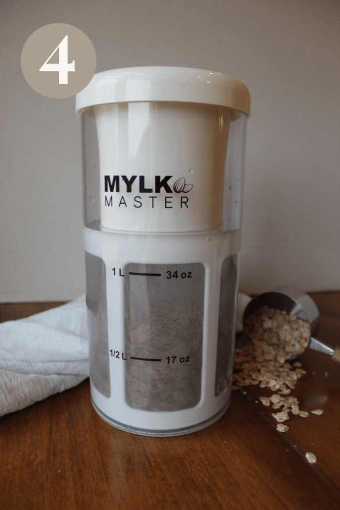 Mylk master with all ingredients inside.